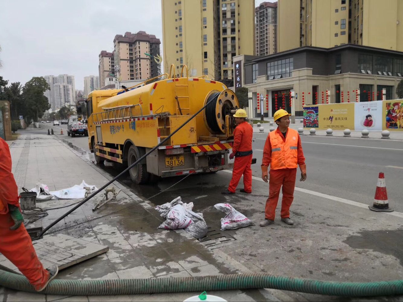 船山排污管道清淤-管道清洗